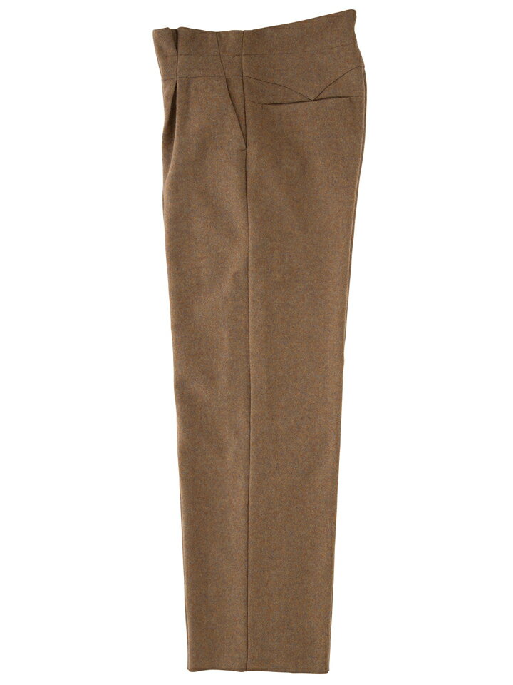 カバナ Cabana レディース LONG TUCK PANTS メランジウール インプリーツ ワイドパンツ BEIGE PT01-A