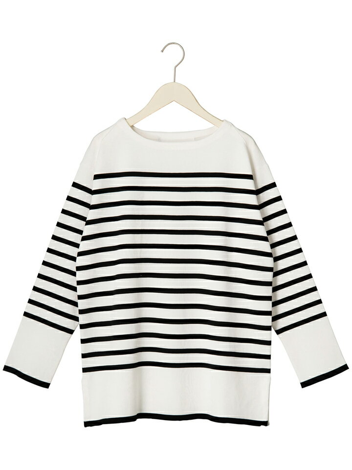 アダワス ADAWAS レディース ORGANIC COTTON BASQUE T オーガニックコットン ボーダーニットTシャツ ADWS-108-14 春夏モデル