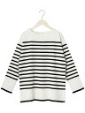 アダワス ADAWAS レディース ORGANIC COTTON BASQUE T オーガニックコットン ボーダーニットTシャツ ADWS-108-14 春夏モデル