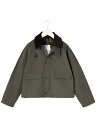 バブアー Barbour レディース OVERSIZE SPEY CASUAL ピーチスキン コットン ショートレングス ブルゾン MCA0932