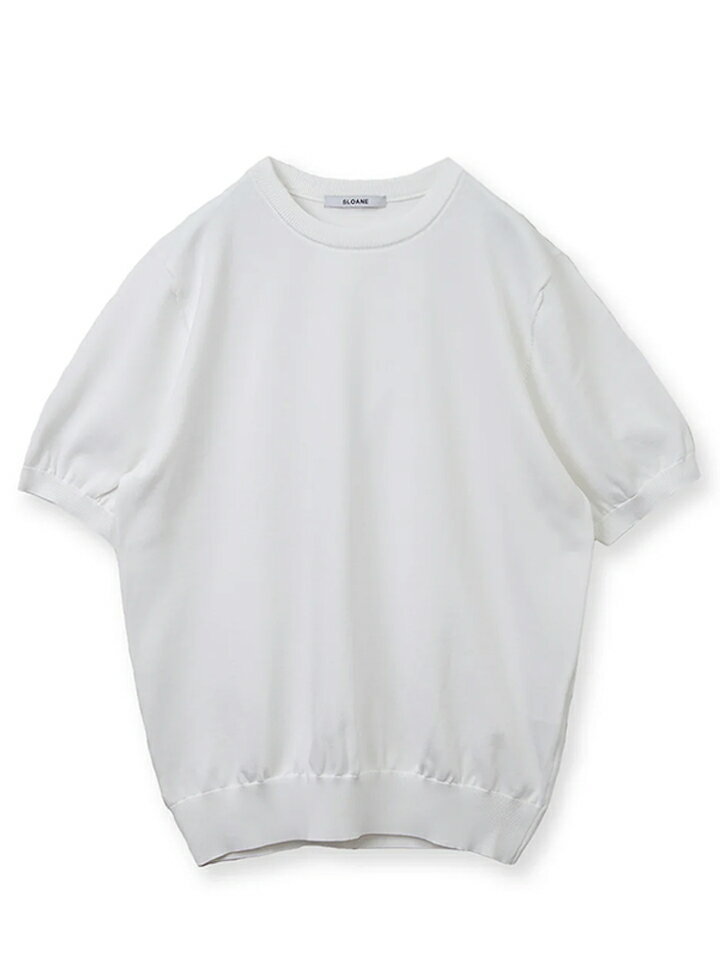 スローン SLOANE 春夏 メンズ レディース 18G二重臼天竺 ポリエステル×キュプラ×コットン 半袖クルーネック SL8S-613