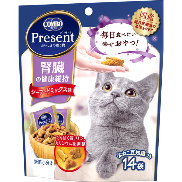 ハッピークランチ シーフード 60g ユニチャーム ▼a ペット フード 猫 キャット おやつ