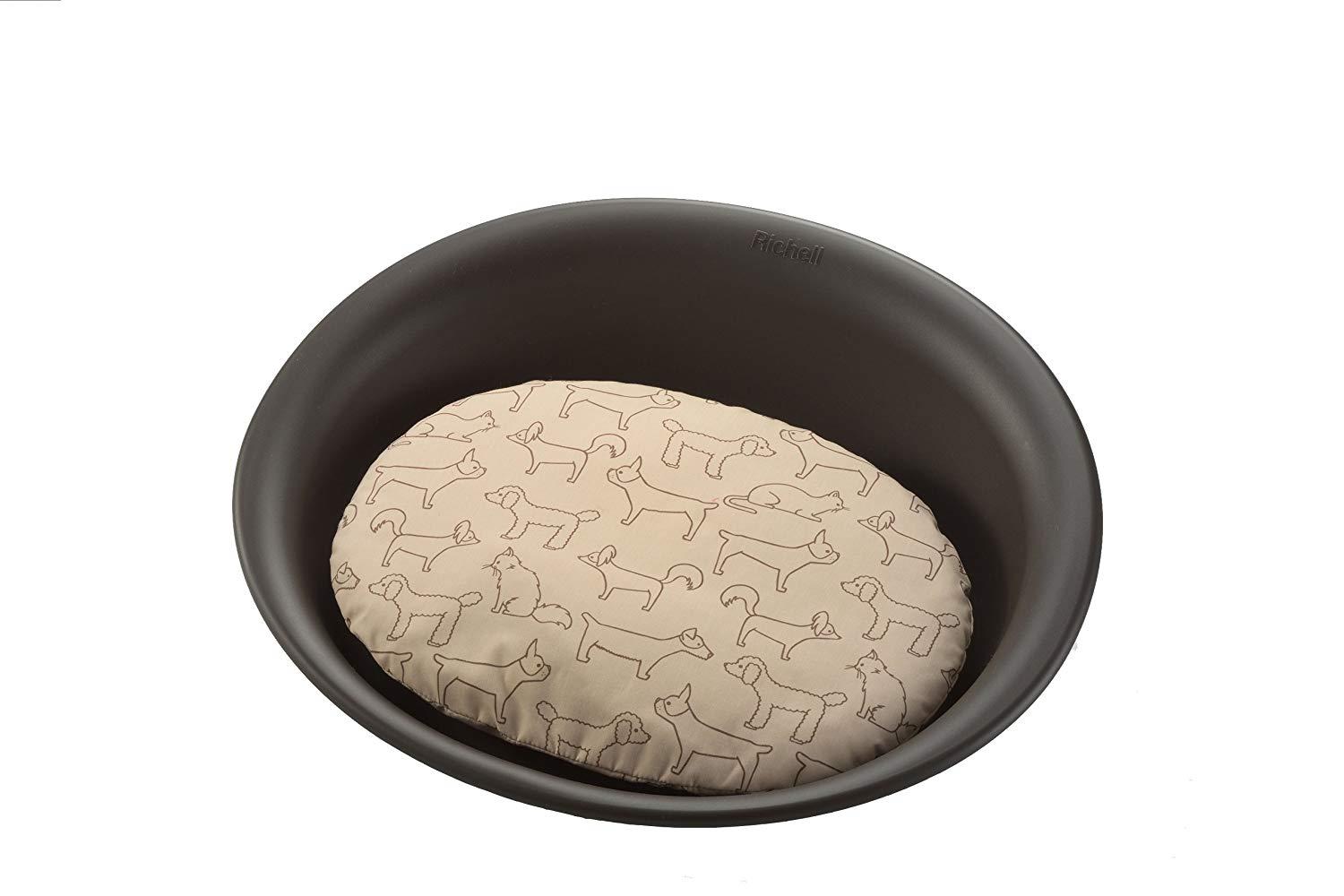 リッチェル ペットベッド オーバル S ブラウン