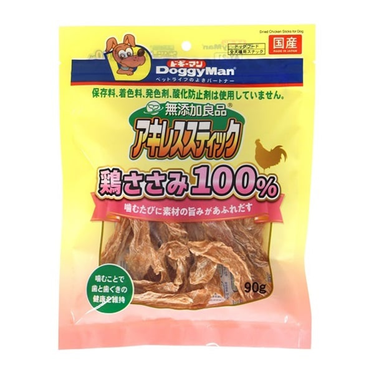 DoggyMan(ドギーマン) 無添加良品 アキレススティック 鶏ささみ 100% 90g