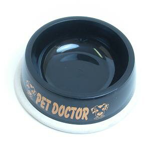 限定セール!PET DOCTOR ニュースモールボウル 黒 (P601)（プラスチック食器） 北海道、東北、沖縄地方は別途送料あり