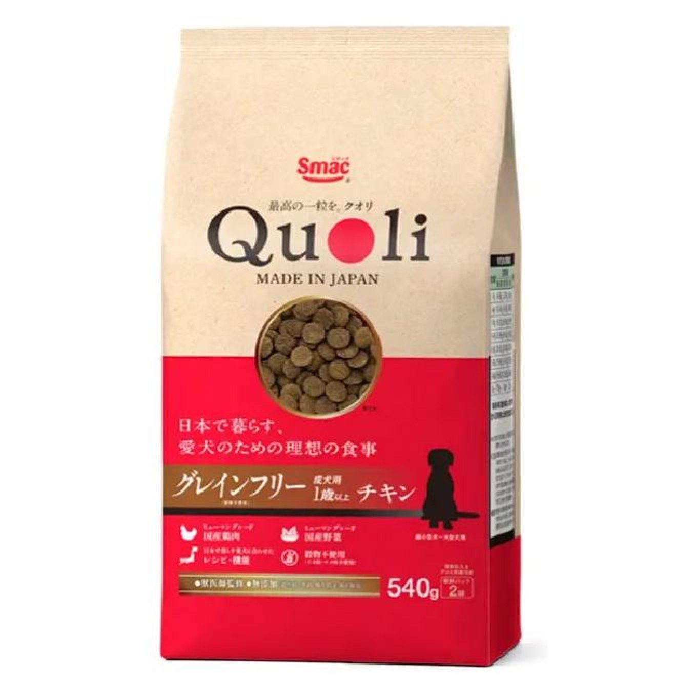 樂天商城 - スマック Quoli（クオリ） グレインフリー 成犬用 チキン 540g