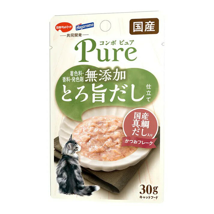 樂天商城 - 日本ペットフード コンボ ピュア パウチ かつお・国産真鯛だし入り 30g