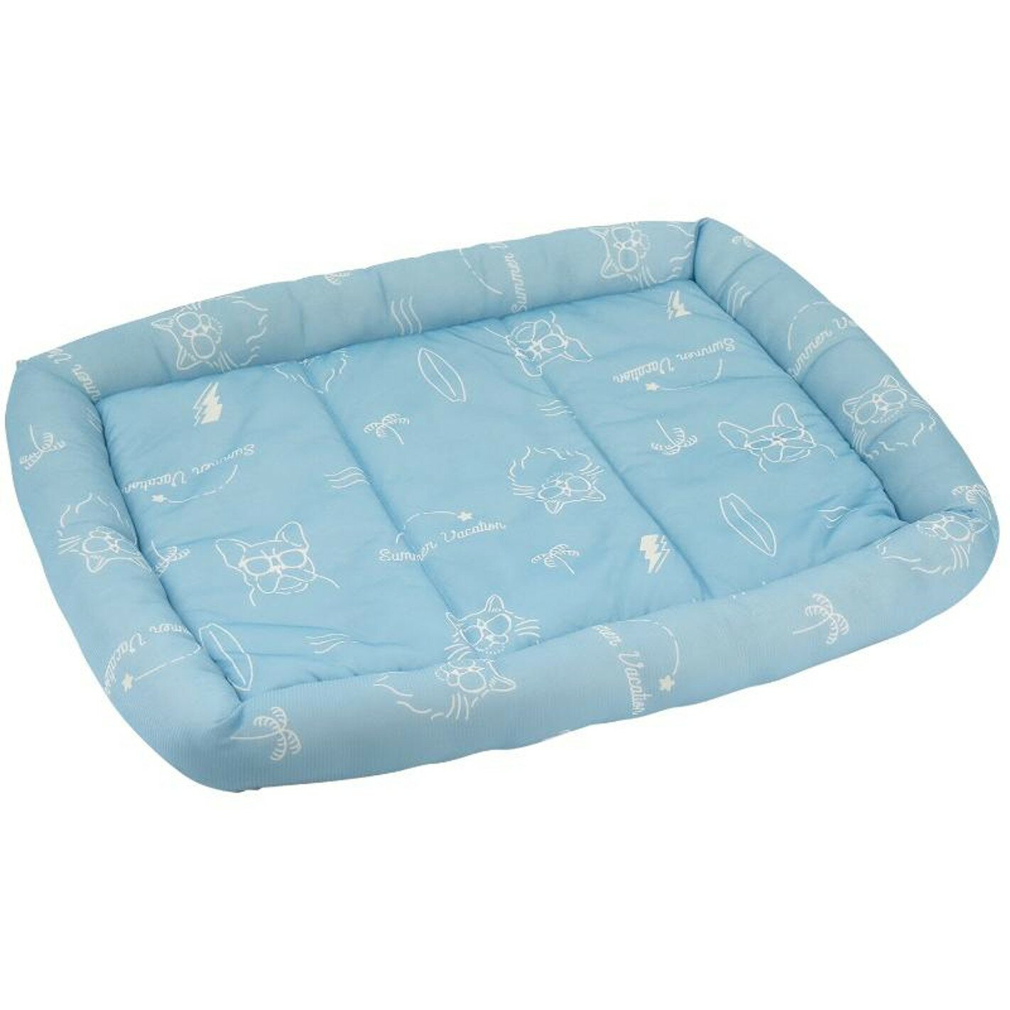 樂天商城 - 12個限定販売！DoggyMan(ドギーマン) クールズ ふち付きマット サマーライド そよかぜブルー