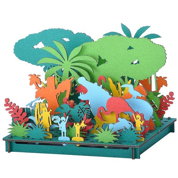 【メール便対応商品・他の商品との同梱不可】hacomo PUSUPUSU 2D Lineジャングル〇