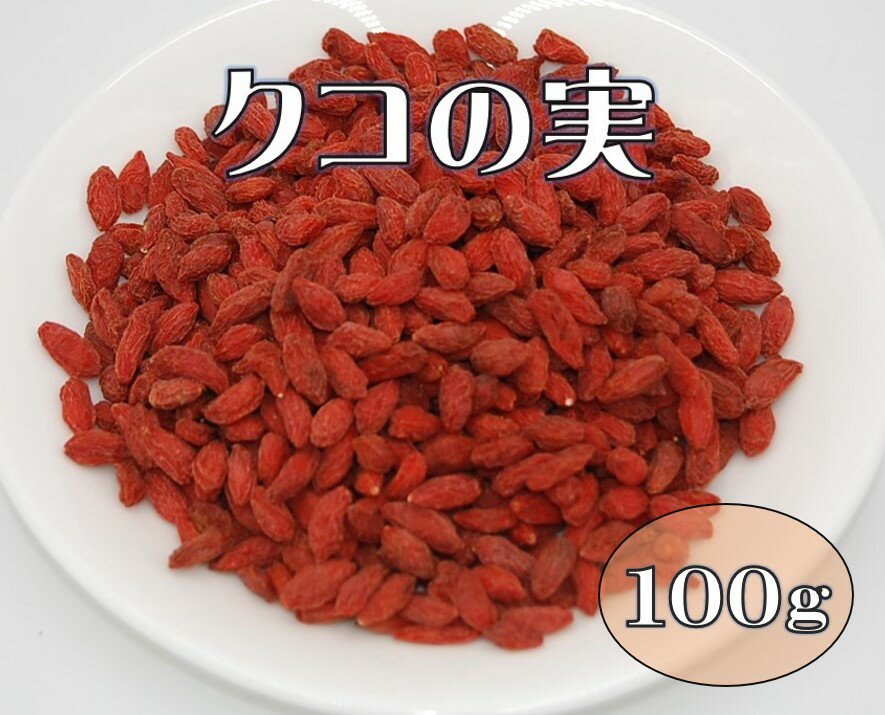 ドライフルーツ クコの実 100g (ゴジベリー くこの実 鍋 スイーツ お茶) 北海道、東北、沖縄地方は別途送料あり