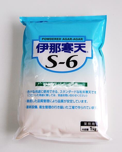 伊那食品工業 伊那寒天 S-6 1kg (粉末寒天) 北海道、東北、沖縄地方は別途送料あり