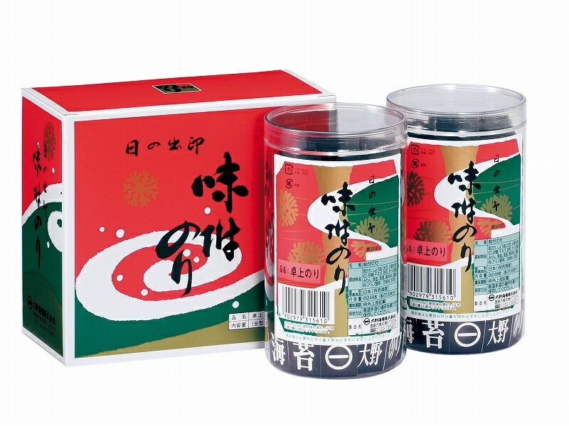 徳島名産！大野海苔(大野のり) 卓上のり 2本ケース入り【味付け海苔】【ギフト包装】【熨斗 のし】【 ...