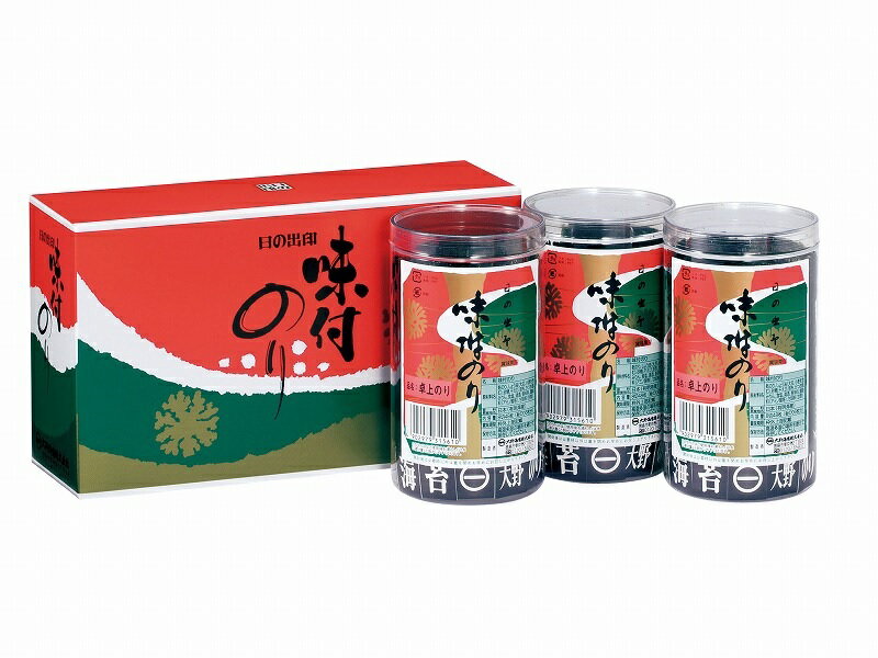 徳島名産！大野海苔(大野のり) 卓上のり 3本ケース入り【味付け海苔】【ギフト包装】【熨斗 のし】【のし宛書】【贈り物 御中元 御歳暮 進物】 北海道 東北 沖縄地方は別途送料あり