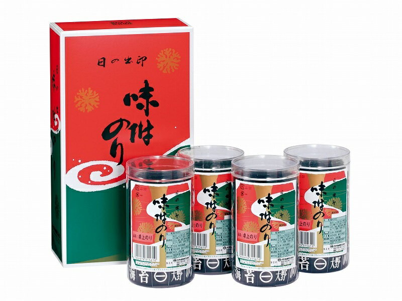 徳島名産 大野海苔(大野のり) 卓上のり 4本ケース入り【味付け海苔】【ギフト包装】【熨斗 のし】【のし宛書】【贈り物 御中元 御歳暮 進物】 北海道 東北 沖縄地方は別途送料あり