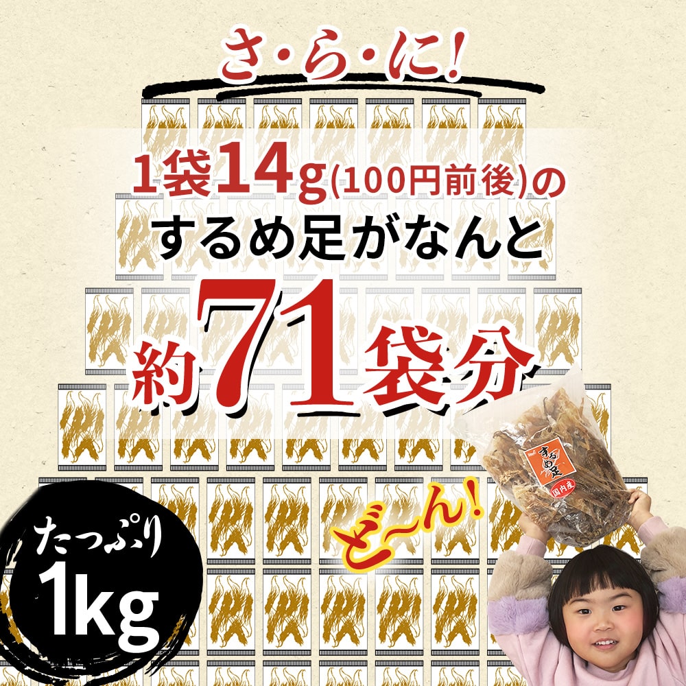 素干し足するめ足1kg