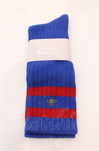 税込3980円以上購入で【送料無料】【USED】Vivienne Westwood / バイカラーニットソックスヴィヴィアンウエストウッド ビビアン22.5-24.5 ブルー 【中古】 O-25-04-13-062-gd-YM-ZH 税込3980円以上購入で【送料無料】【USED】Vivienne Westwood / バイカラーニットソックスヴィヴィアンウエストウッド ビビアン22.5-24.5 ブルー 【中古】 O-25-04-13-062-gd-YM-ZH