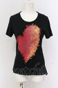 税込3980円以上購入で【送料無料】【USED】Vivienne Westwood / オーブマティスハートTシャツヴィヴィアンウエストウッド ビビアン3 ブラック×レッド系 【中古】 O-25-04-27-004-ts-IG-OS(4)