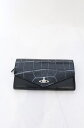 税込3980円以上購入で【送料無料】【USED】Vivienne Westwood / CROCO LF長財布ヴィヴィアンウエストウッド ビビアン ブラッkク ...