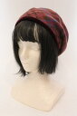 税込3980円以上購入で【送料無料】【USED】Vivienne Westwood / クロックプリントバスクニットベレー帽ヴィヴィアンウエストウッド ビビアン マルチ 【中古】 O-25-02-09-019-gd-YM-ZY