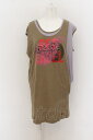 税込3980円以上購入で【送料無料】【USED】Vivienne Westwood / リネンジャージレイヤードチュニックヴィヴィアンウエストウッド ビビアン00 カーキグリーン×ラベンダー 【中古】 O-24-06-16-021-op-IG-OS