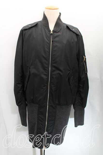 税込3980円以上購入で【送料無料】【USED】Vivienne Westwood MAN / ボンバーブルゾンヴィヴィアンウエストウッド ビビアン 46 黒【中古】 H-23-11-12-014-co-IN-ZH