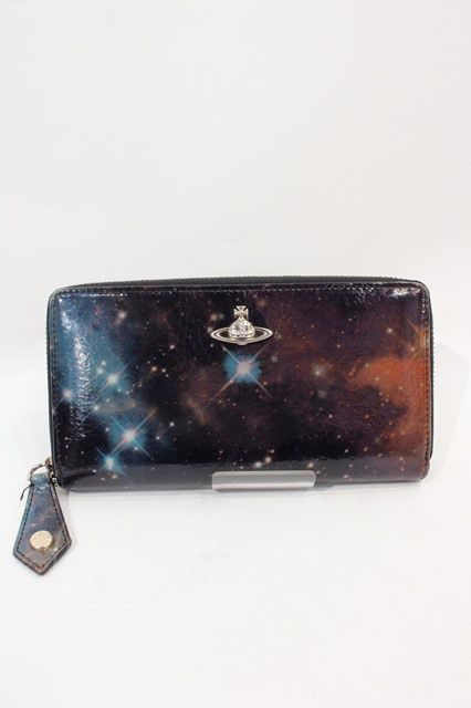 税込3980円以上購入で【送料無料】【USED】Vivienne Westwood / W/ネビュララウンド長財布ヴィヴィアンウエストウッド ビビアン 黒 【中古】 I-25-02-12-049-wa-HD-ZI