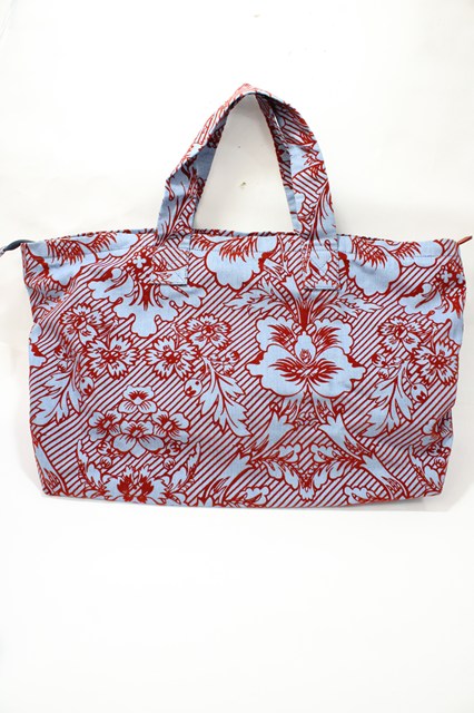 税込3980円以上購入で【送料無料】【USED】Vivienne Westwood / ブロケードフラワートートバッグヴィヴィアンウエストウッド ビビアン ブルーxレッド 【中古】 Y-25-09-07-055-ba-YM-ZY
