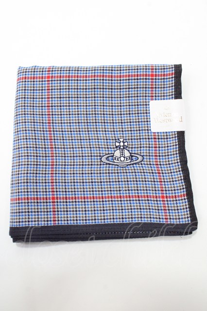 税込3980円以上購入で【送料無料】【USED】Vivienne Westwood / 大判ハンカチーフヴィヴィアンウエストウッド ビビアン 【中古】 Y-25-09-07-021-gd-SZ-ZY