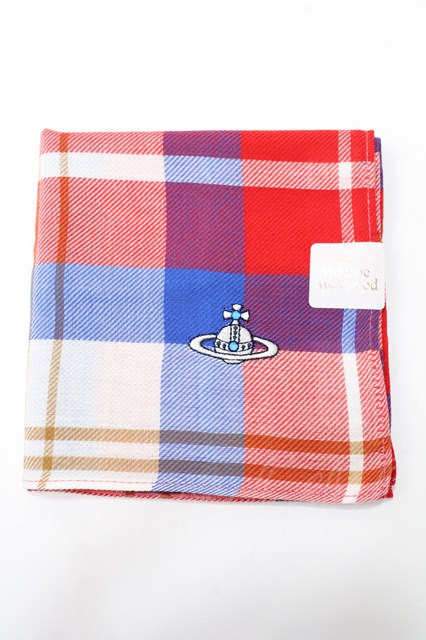 税込3980円以上購入で【送料無料】【USED】Vivienne Westwood / 大判ハンカチーフヴィヴィアンウエストウッド ビビアン 【中古】 Y-25-09-07-025-gd-SZ-ZY