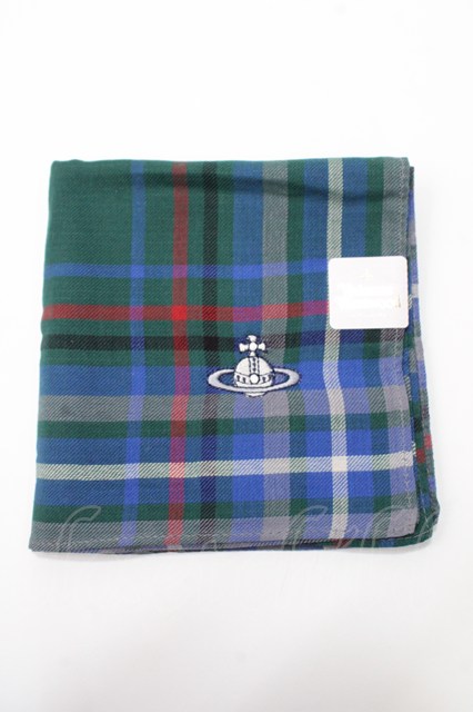 税込3980円以上購入で【送料無料】【USED】Vivienne Westwood / 大判ハンカチーフヴィヴィアンウエストウッド ビビアン 【中古】 Y-25-09-07-026-gd-SZ-ZY