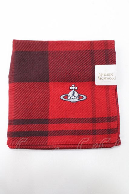 税込3980円以上購入で【送料無料】【USED】Vivienne Westwood / 大判ハンカチーフヴィヴィアンウエストウッド ビビアン 【中古】 Y-25-09-07-029-gd-SZ-ZY