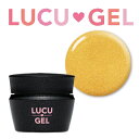 ルクジェル　カラージェル3.5g　CLR08 ゴールドラメライン【LUCUGEL】細いラインを引くのに最適！ラメがぎっしり入っているので単色塗りにも向いています。ラメが細かく上品なネイルにも合います♪