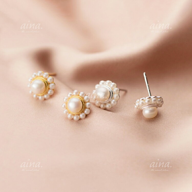 パールピアス ピアス パール 真珠 レディース 金属アレルギー対応 ニッケルフリー SV925 プラチナ仕上げ 18金仕上げ K18GP グロッソ ブルーメ 両耳用 送料無料