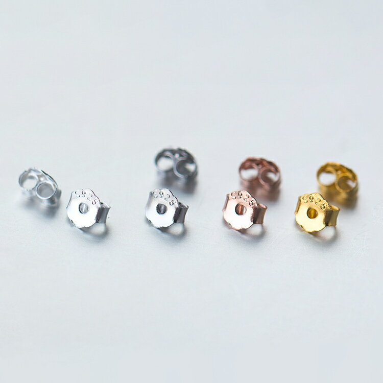 乐天商城 - 【単品購入不可】シルバーピアスと同時購入専用商品 シルバーキャッチ SV925 刻印有 金属アレルギー対応 ニッケルフリー プラチナ仕上げ シルバー925 1ペア 4mm 5mm
