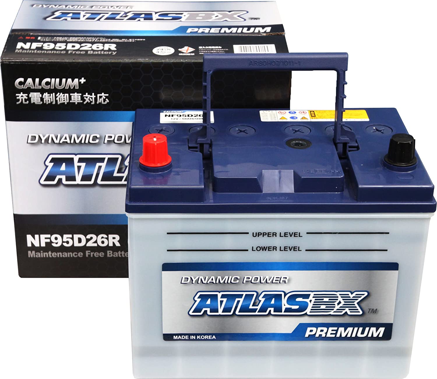 ATLAS BX アトラス NF95D26R (R端子) カーバッテリー プレミアムシリーズ (充電制御車対応) AT-NF95D26R 乗用車用