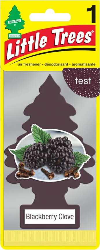 Little Trees air freshener ȥĥ꡼ եåʡ LT008 Blackberry Clove ֥å٥꡼ 1P ѥå
