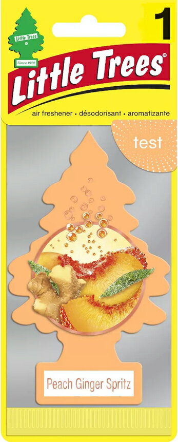 Little Trees air freshener リトルツリー エアーフレッシュナー LT042 Peach Ginger Sprits ピーチジ..