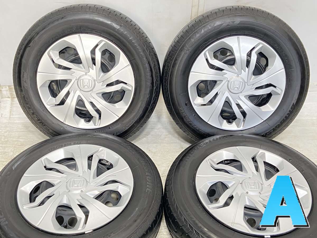 175/70R14 ブリヂストン ネクストリー ホンダ純正 14x5.5 100-4穴 中古タイヤ サマータイヤ ホイールセット 4本セット