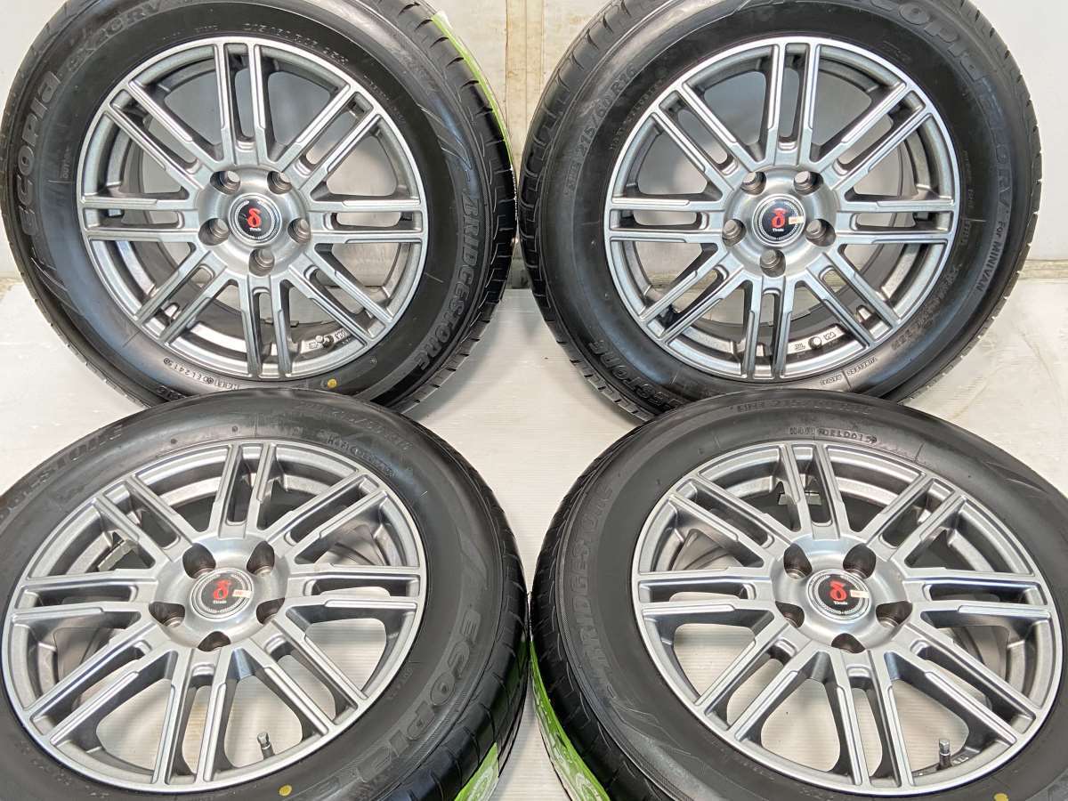 215/60R16 ブリヂストン エコピア EX20RV 　 TIRADO 16x6.5 38 114.3-5穴 新品タイヤ サマータイヤ ホイールセット 4本セット