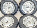 165/80R13 90/88N LT ヨコハマ ブルーアース VAN RY55 日産純正 13x5.0 100-4穴 中古タイヤ サマータイヤ ホイールセット...