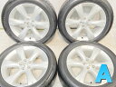 215/55R17 ブリヂストン ネクストリー スバル純正 17x7.0 55 100-5穴 中古タイヤ サマータイヤ ホイールセット 4本セット