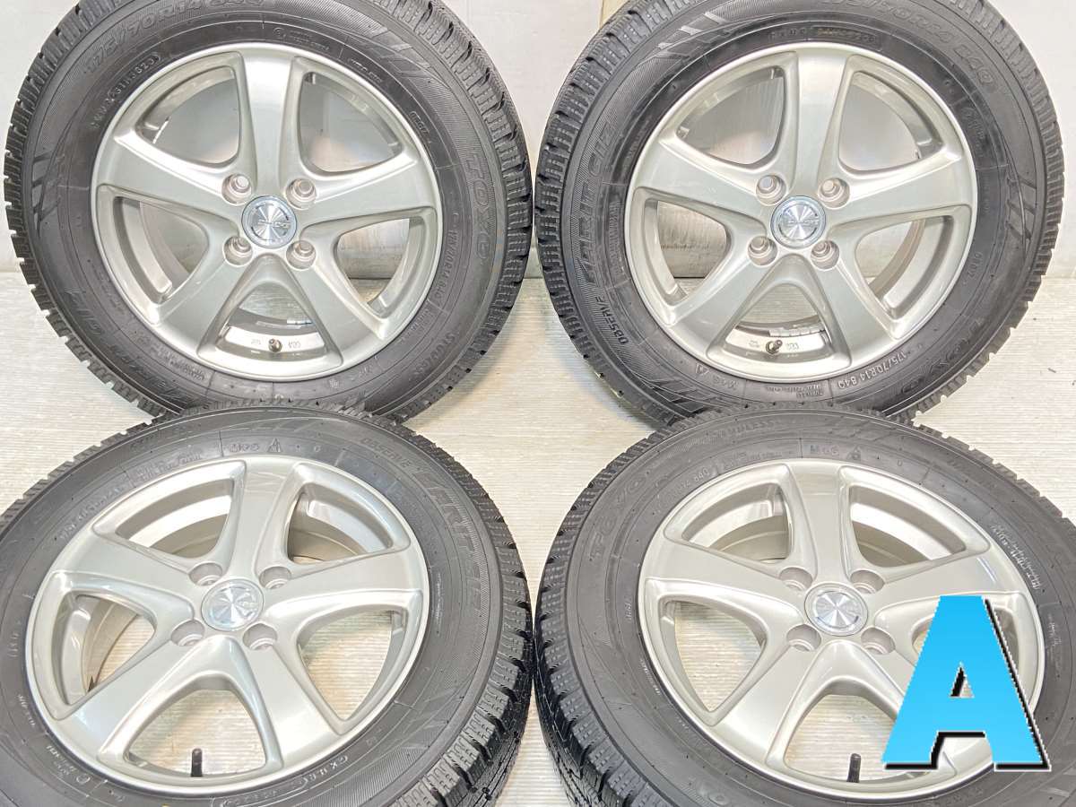 175/70R14 トーヨータイヤ ガリット GIZ 　 COMPE 14x5.5 43 100-4穴 中古タイヤ スタッドレスタイヤ ホイールセット 4本セット