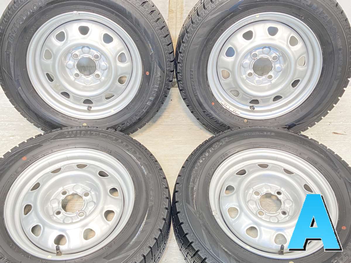 185/70R14 ダンロップ ウィンターマックス WM02 　 TOPY M47A 14x5.0 100-4穴 中古タイヤ スタッドレスタイヤ ホイールセット 4本セット