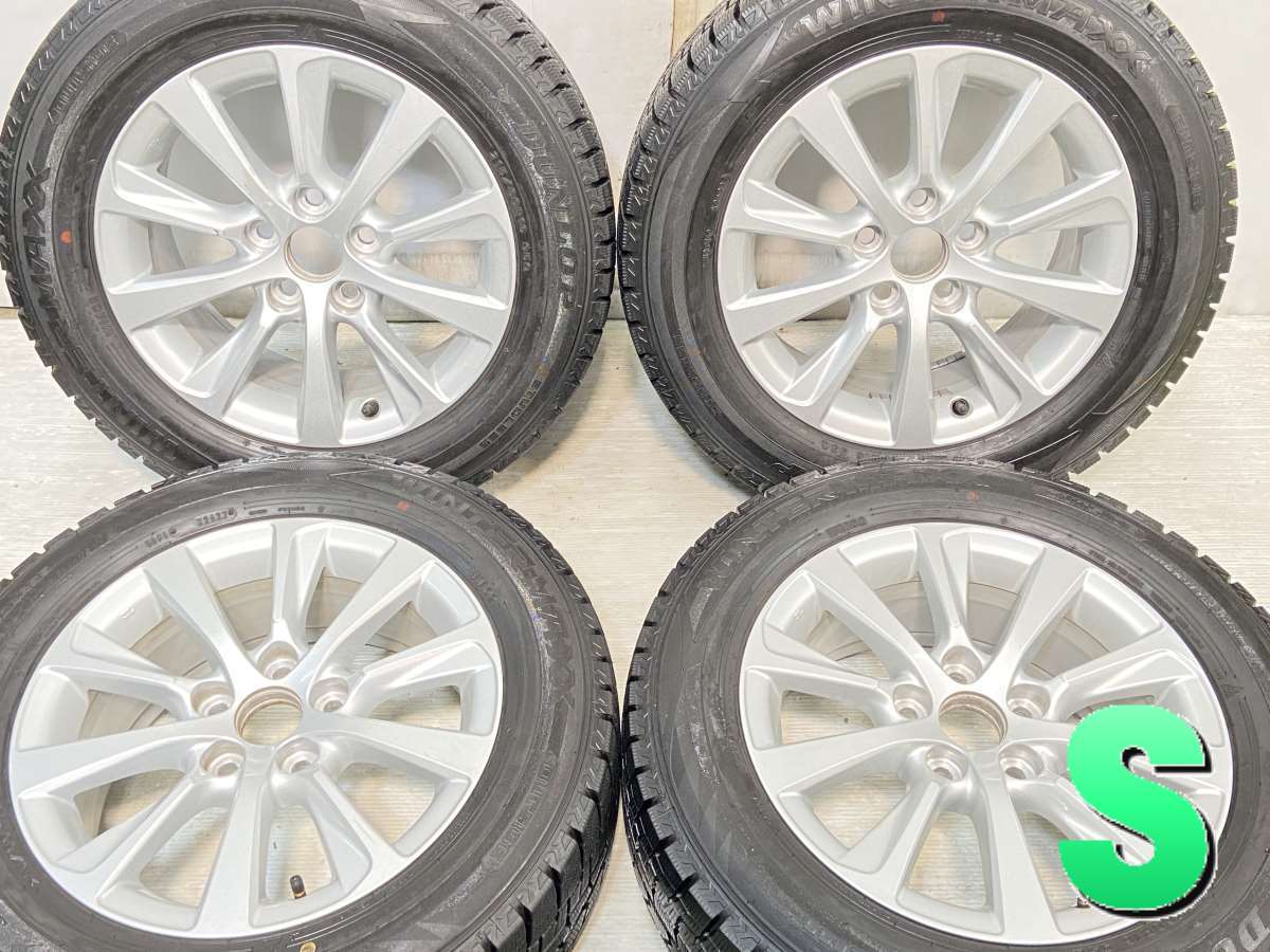 215/60R16 ダンロップ ウィンターマックス WM02 トヨタ純正 16x7.0 40 114.3-5穴 中古タイヤ スタッドレスタイヤ ホイールセット 4本セット