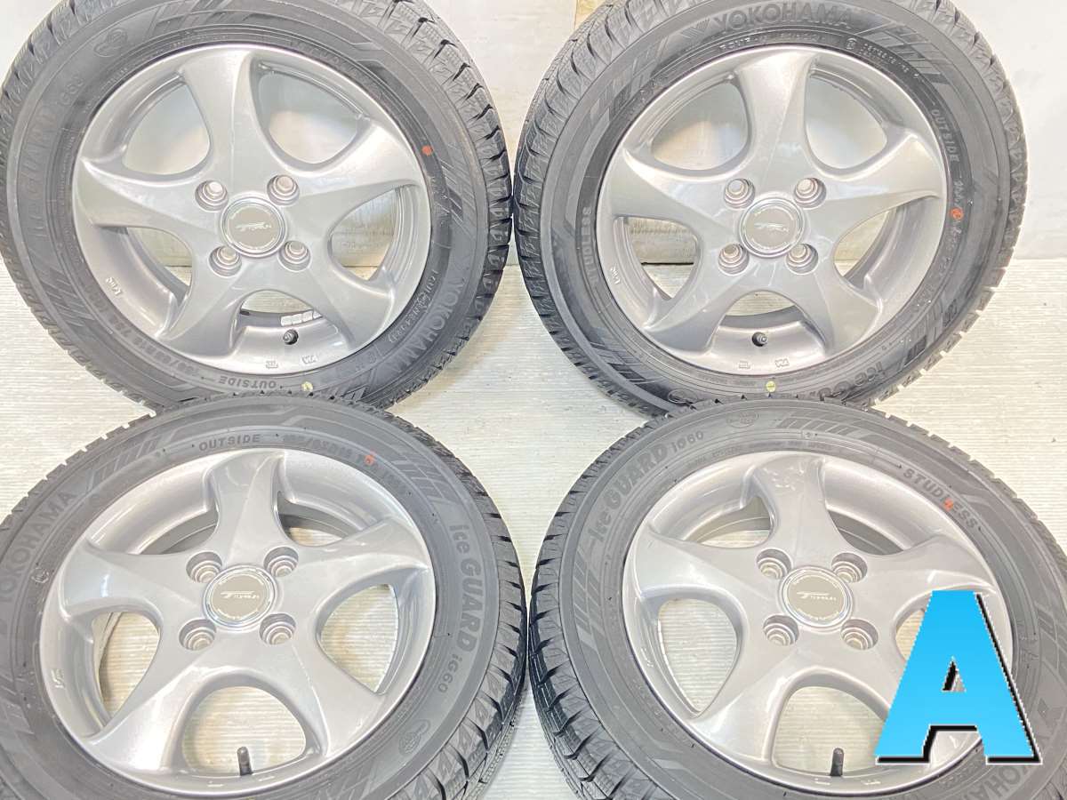 155/65R13 ヨコハマ アイスガード iG60 　 TOPRUN 13x4.0 45 100-4穴 中古タイヤ スタッドレスタイヤ ホイールセット 4本セット