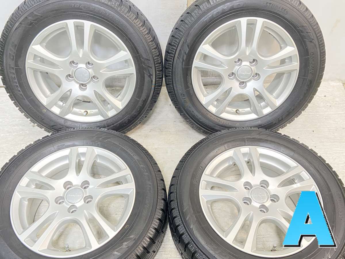 195/65R15 トーヨータイヤ ガリット GIZ ユーロスピード 15x6.0 43 100-5穴 中古タイヤ スタッドレスタイヤ ホイールセット 4本セット