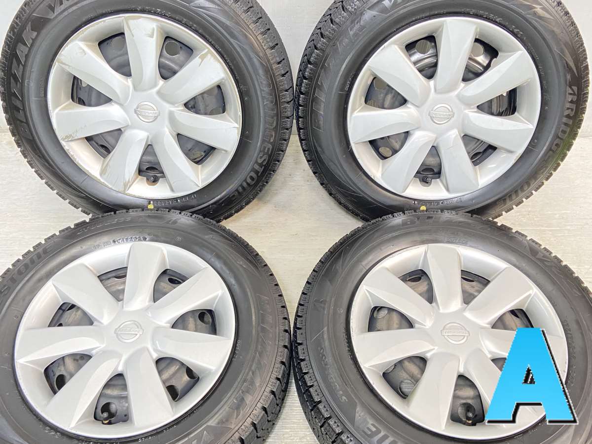 175/70R14 ブリヂストン ブリザック VRX2 日産純正 14x5.5 100-4穴 中古タイヤ スタッドレスタイヤ ホイールセット 4本セット