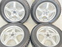 195/65R15 ブリヂストン アイスパートナー2 　 BALMINUM 15x6.0 45 100-5穴 中古タイヤ スタッドレスタイヤ ホイールセット 4本セット