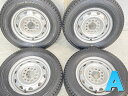 145/80R12 80/78 LT ブリヂストン W300 　 WD 12x3.5 100/110/114.3-4穴 中古タイヤ スタッドレスタイヤ ホイールセット 4本セット