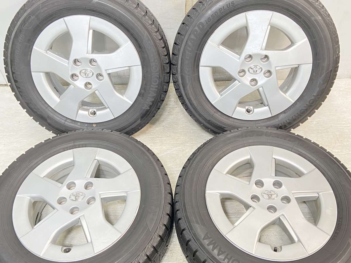 195/65R15 ヨコハマ アイスガード iG50 PLUS トヨタ純正 15x6.0 45 100-5穴 中古タイヤ スタッドレスタイヤ ホイールセット 4本セット